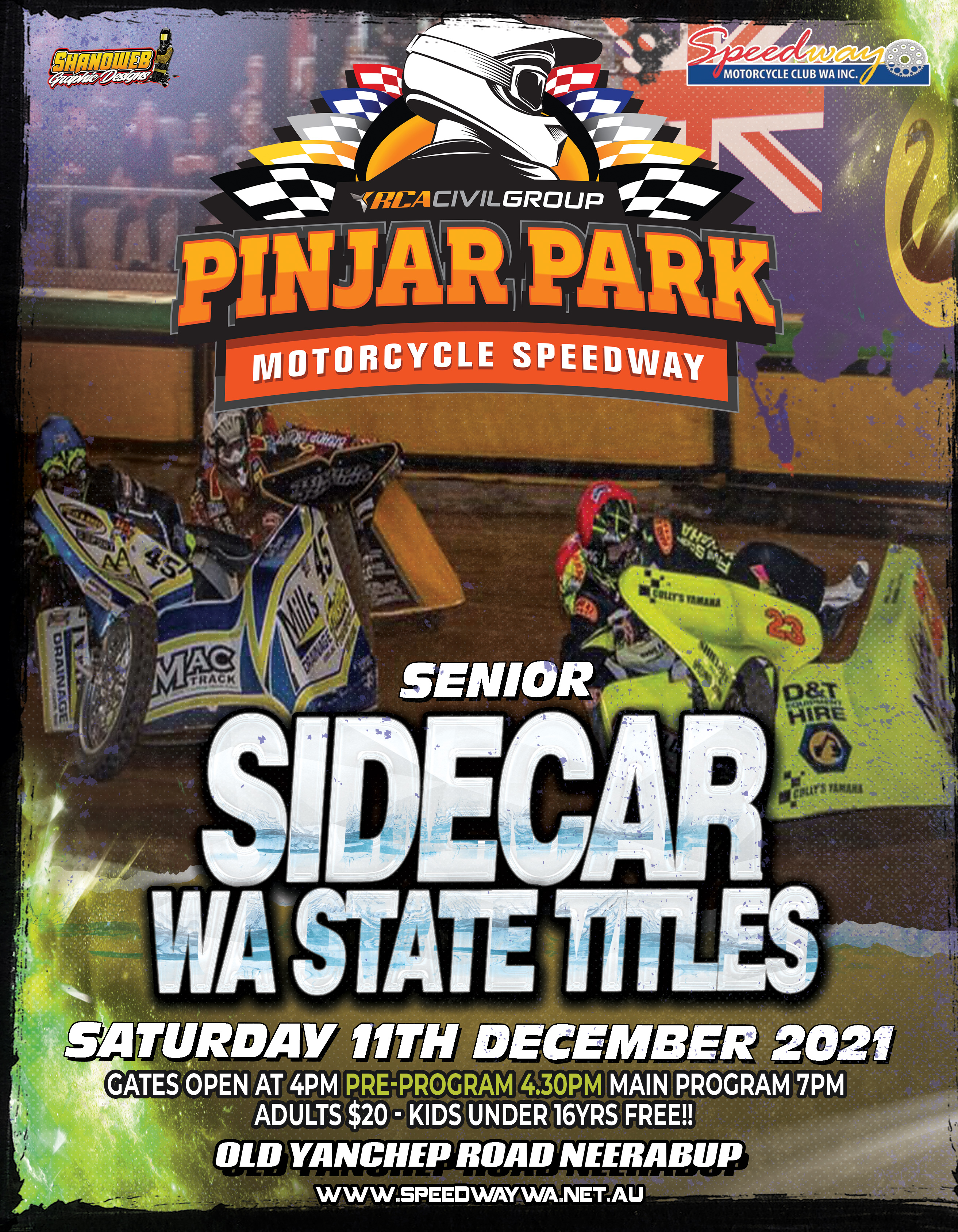 Rca Civil Pinjar Park Speedway Speedway Motorcycle Club Of Wa